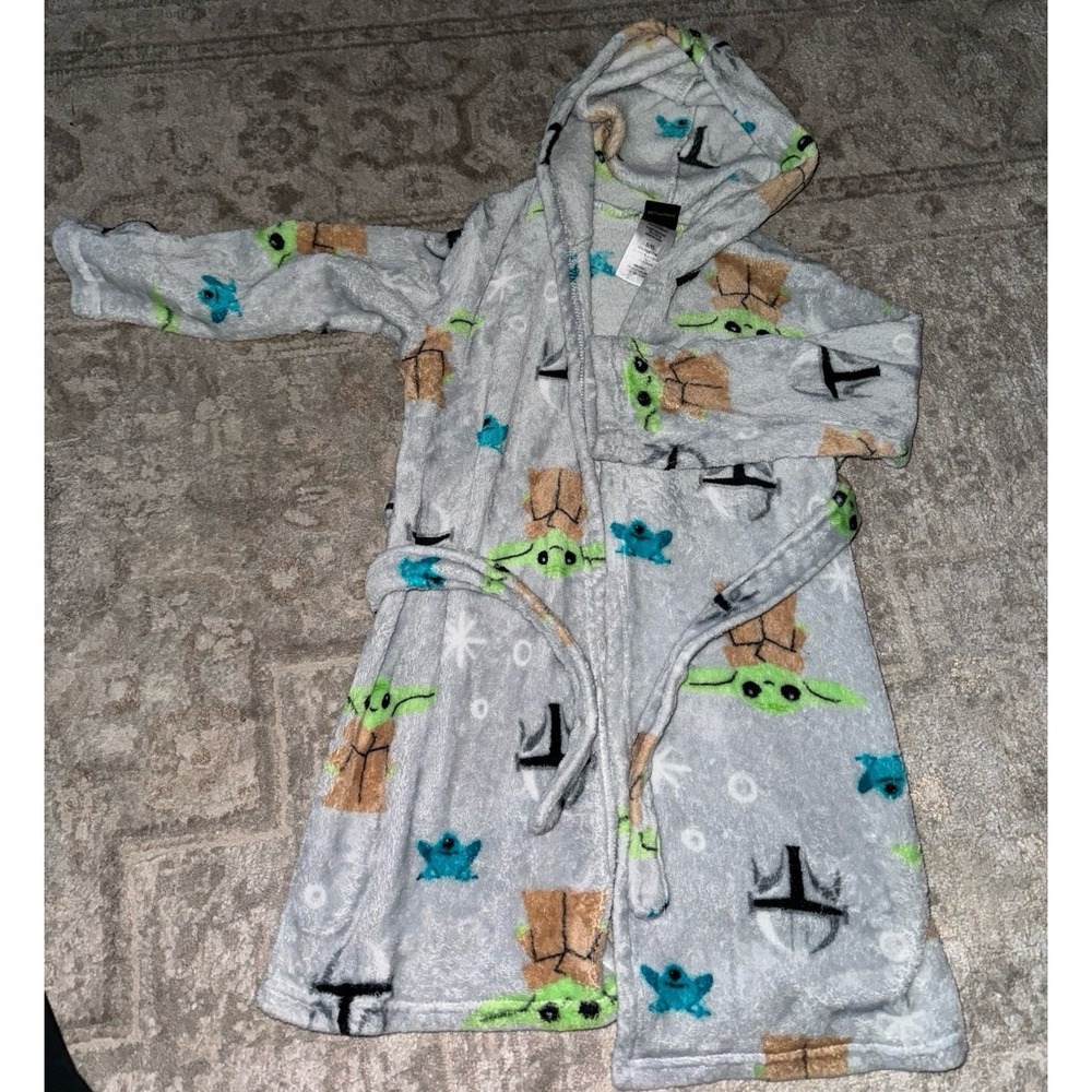 Boys Star Wars YODA robe NIGHT PJS size 8 YOUTH